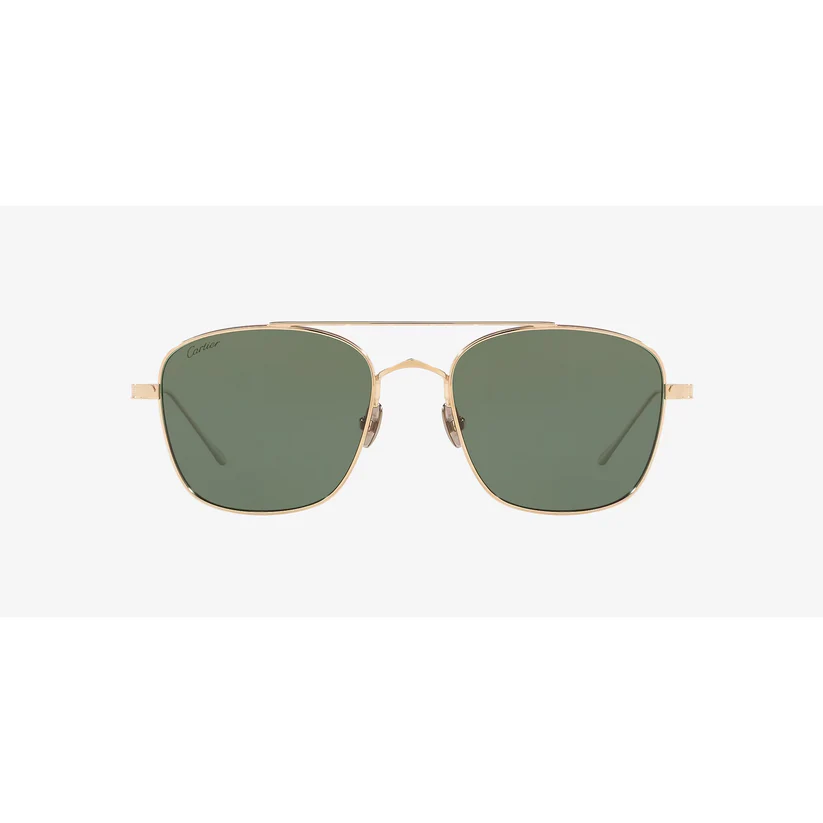 CT0163S 006 GOLD WITH GREEN LENS POLARIZED