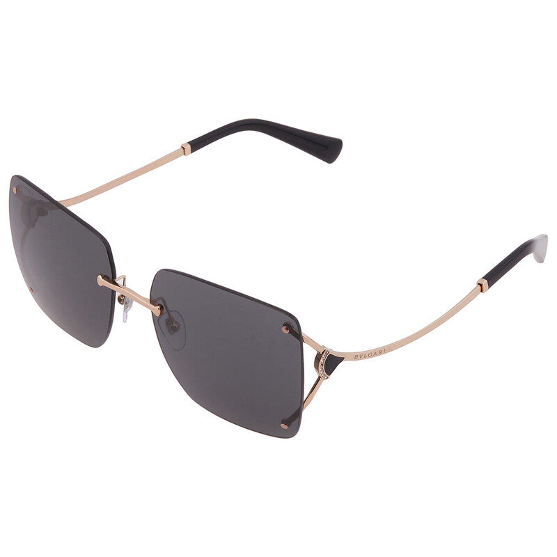 Dark Grey Square Ladies Sunglasses BV6190BD 201487 61