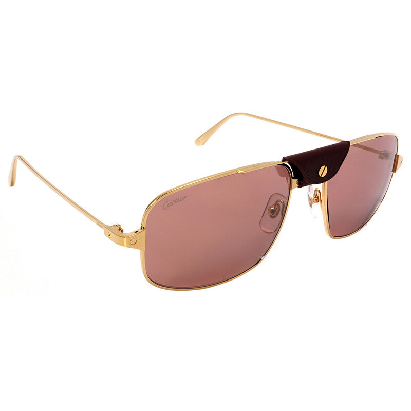 Cartier CT0193S 003 Sunglasses Gold 60mm Men