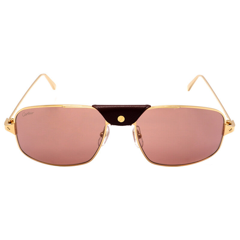 Cartier CT0193S 003 Sunglasses Gold 60mm Men
