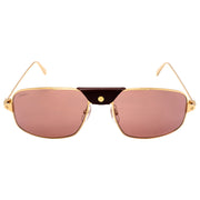 Cartier CT0193S 003 Sunglasses Gold 60mm Men