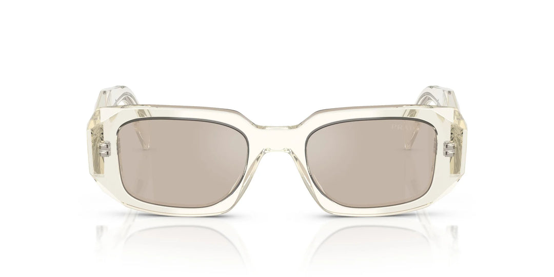Prada Sunglasses SPR 17W-F 19X-30N Crystal Champagne Silver Mirror