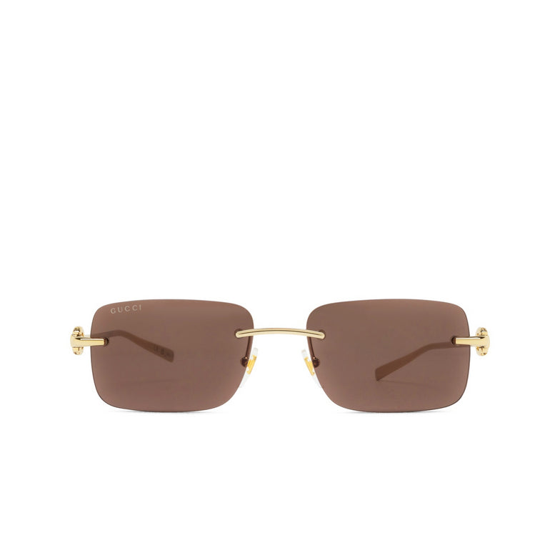GUCCI GG1703S 004 GOLD RIMLESS SUNGLASSES