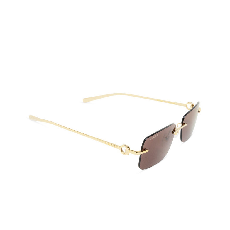 GUCCI GG1703S 004 GOLD RIMLESS SUNGLASSES