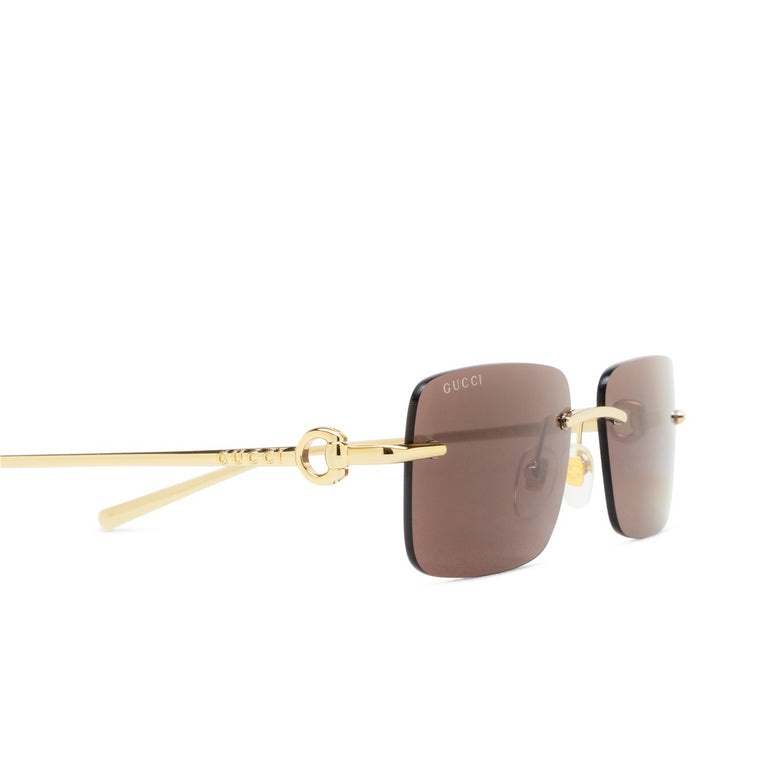 GUCCI GG1703S 004 GOLD RIMLESS SUNGLASSES