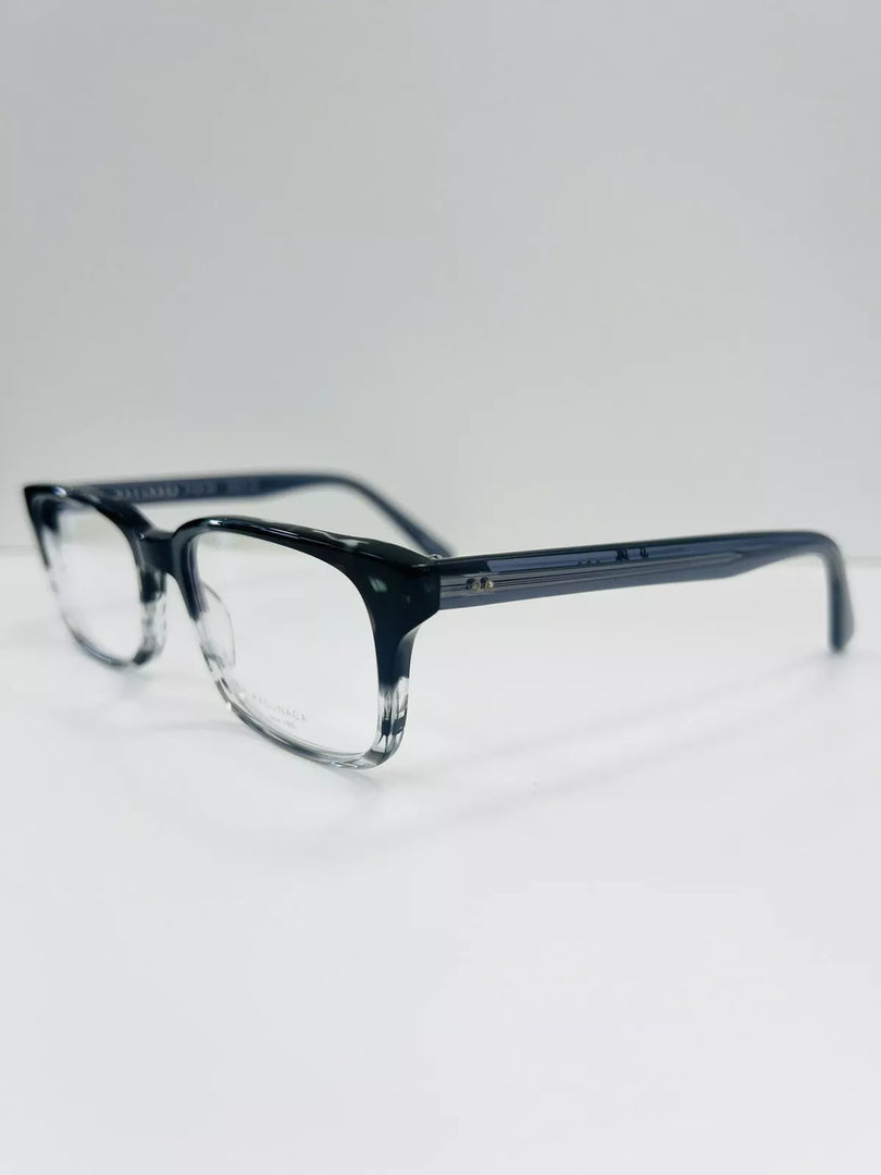Masunaga 032 #89 Black Marble Square Eyeglasses