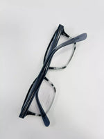 Load image into Gallery viewer, Masunaga 032 #89 Black Marble Square Eyeglasses
